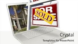  Presentation with foreclosure - Presentation having home for sale real estate background and a light gray colored foreground