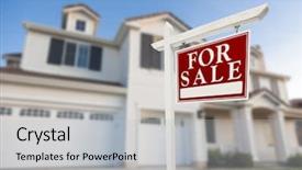  Presentation with real estate for sale - Cool new theme with home for sale real estate backdrop and a  colored foreground