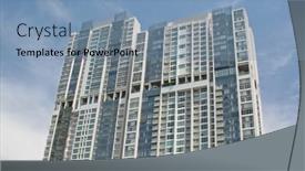  Presentation with sky blue - Slide set with home-for-the-rich background and a seafoam green colored foreground