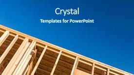  Presentation with abstract 3d construction - PPT layouts enhanced with home framing abstract at construction background and a  colored foreground