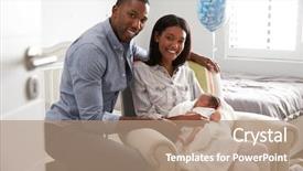  Presentation with newborn baby hospital - Amazing slide set having home from hospital with newborn backdrop and a coral colored foreground