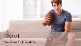  Presentation with soccer injury - Theme with home from sports injury background and a  colored foreground