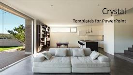  Presentation with room interior design - Colorful slides enhanced with home furnishing - architecture modern design interior living backdrop and a mint green colored foreground