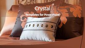  Presentation with luxury hotel - Amazing presentation theme having home furnishing - luxury hotel room setting backdrop and a red colored foreground