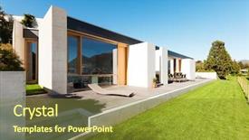  Presentation with cement - PPT theme having portrait of a young nurse background and a gray colored foreground