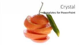  Presentation with grown - Audience pleasing PPT theme consisting of home-grown-orange-or-tangello backdrop and a white colored foreground