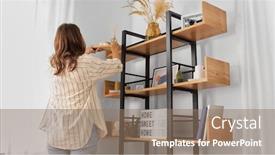  Presentation with diffuser - Cool new theme with home-improvement-decoration-and-people backdrop and a coral colored foreground