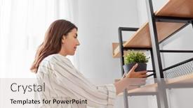  Presentation with home improvement - Cool new theme with home-improvement-decoration-and-people backdrop and a light gray colored foreground