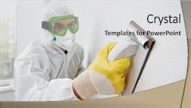  Presentation with home improvement - Audience pleasing PPT theme consisting of baked pumpkin slices on black cooking plate backdrop and a tawny brown colored foreground