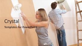  Presentation with improvement - Audience pleasing slide set consisting of  backdrop and a  colored foreground