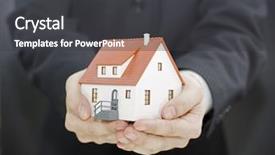  Presentation with hand world hands of jesus - PPT theme with home in hands background and a dark gray colored foreground