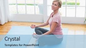  Presentation with living room - Beautiful PPT layouts featuring home in the living room backdrop and a  colored foreground