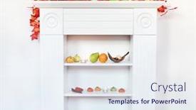  Presentation with thanksgiving - Amazing theme having home interior - decoration of sideboard for thanksgiving with copyspace backdrop and a sky blue colored foreground