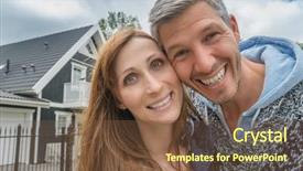  Presentation with vacation - Beautiful theme featuring home investing - couple with vacation leisure residence backdrop and a  colored foreground