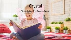  Presentation with fairy - Theme enhanced with home kid with wings background and a lemonade colored foreground