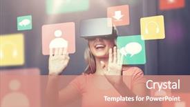  Presentation with entertainment - Amazing presentation design having home looking at menu backdrop and a coral colored foreground