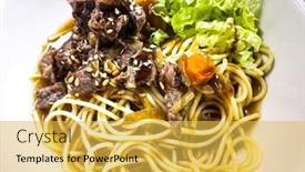  Presentation with beef - PPT layouts having home-made-beef-bourguignon background and a yellow colored foreground