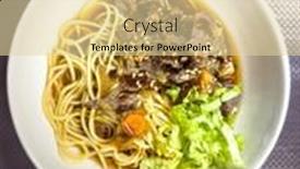  Presentation with beef - Slide set with home-made-beef-bourguignon background and a blonde colored foreground