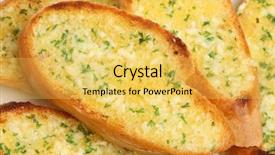  Presentation with herb - Colorful slides enhanced with home-made garlic and herb backdrop and a yellow colored foreground