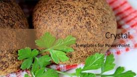  Presentation with home hazardous waste - PPT layouts consisting of home-made paleo buns 6 background and a coral colored foreground