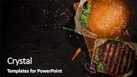  Presentation with home design - Cool new presentation with home made tasty burger backdrop and a wine colored foreground