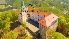  Presentation with jesus is born - Slide deck having home of saint john background and a gold colored foreground