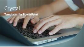  Presentation with home office - Beautiful theme featuring home-office-concept-stay-home backdrop and a coral colored foreground