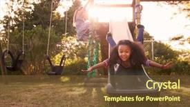  Presentation with home garden - Cool new slide set with home on garden slide backdrop and a  colored foreground