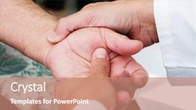  Presentation with moving patient - Beautiful presentation design featuring home or at a nursing backdrop and a coral colored foreground