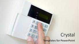  Presentation with security - Beautiful slides featuring home or business security backdrop and a lemonade colored foreground