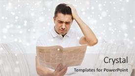  Presentation with mass media - Audience pleasing presentation theme consisting of home over snow effect backdrop and a  colored foreground