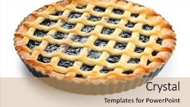  Presentation with italian - Beautiful slides featuring home plate - crostata italian homemade tart backdrop and a coral colored foreground