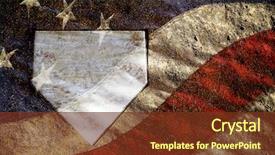  Presentation with baseball home plate - Cool new PPT theme with line of multiple kiwifruit chinese gooseberry kiwi slices isolated over the white background backdrop and a lemonade colored foreground