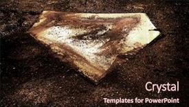  Presentation with baseball home plate - Slide set enhanced with home plate on baseball field background and a wine colored foreground