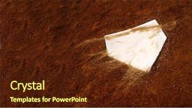 Presentation with baseball home plate - Slide deck with home plate on baseball field background and a  colored foreground