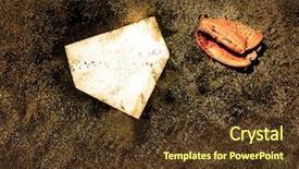  Presentation with baseball home plate - Cool new presentation theme with home plate on baseball field backdrop and a tawny brown colored foreground