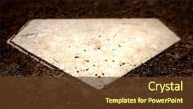  Presentation with baseball home plate - Amazing presentation design having home plate used in baseball backdrop and a tawny brown colored foreground