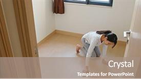  Presentation with lunar new year - Slides having home prepare for lunar background and a  colored foreground