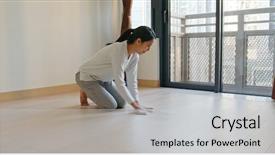  Presentation with lunar new year - Colorful PPT theme enhanced with home prepare for lunar backdrop and a light gray colored foreground