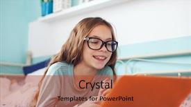  Presentation with old - Presentation theme enhanced with home protection - 8 years old child having background and a red colored foreground