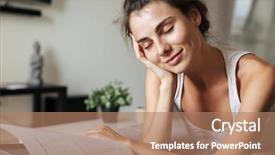  Presentation with theripist couch - Presentation theme with home reading eating green apple background and a coral colored foreground