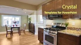  Presentation with kitchen remodeling - Beautiful slide deck featuring home remodeling - remodel kitchen with oven backdrop and a tawny brown colored foreground
