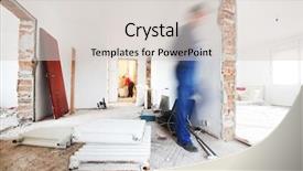  Presentation with renovation - Slide set with home renovation background and a lemonade colored foreground