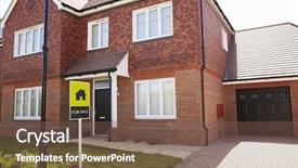  Presentation with garden - Slides with home sale - exterior of house with sold background and a violet colored foreground