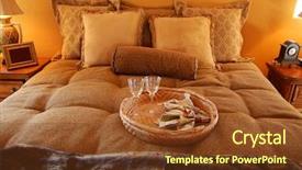  Presentation with kid bedroom - Colorful presentation design enhanced with home stay traveller - beautiful bedroom backdrop and a  colored foreground