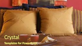  Presentation with tea and coffee - Slides consisting of home stay traveller - coffee tea in bed background and a tawny brown colored foreground