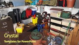  Presentation with storage - Cool new slide set with home storage - big mess backdrop and a tawny brown colored foreground