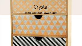  Presentation with chest anatomy - PPT layouts featuring home storage - mini handmade chest of drawers background and a coral colored foreground