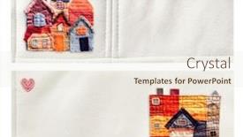  Presentation with home design - Presentation featuring home-sweet-home-set background and a sky blue colored foreground