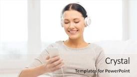  Presentation with internet communication - Slide deck consisting of served with fresh oysters from the sea background and a gray colored foreground